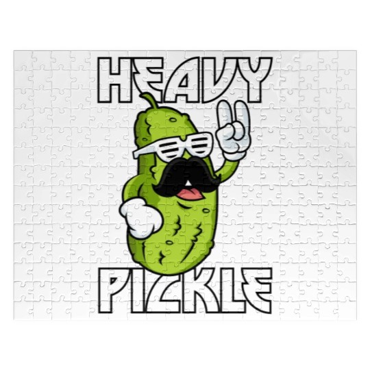 Heavy Pickle Metal Fan Metalhead Jigsaw Puzzles