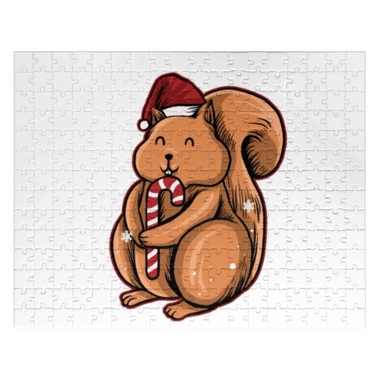 Christmas Ugly Christmas Xmas Squirrel Jigsaw Puzzles