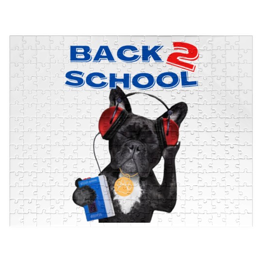FRENCH BULLDOG BACK 2 SCHOOL aka BACK TO SCHOOL Jigsaw Puzzles