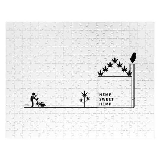 Hemp Sweet Hemp Black 3x Jigsaw Puzzles