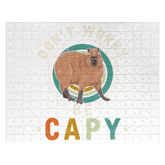 Kind Animal Lover Happy Capybara Jigsaw Puzzles