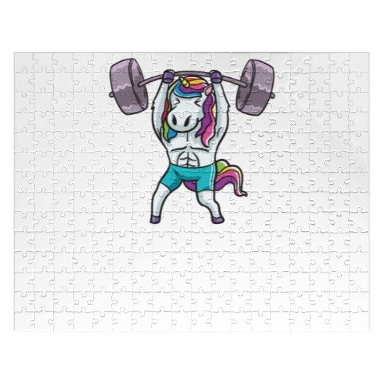 Unicorn Muscle Workout Fitness Training Sport Gym Jigsaw Puzzles