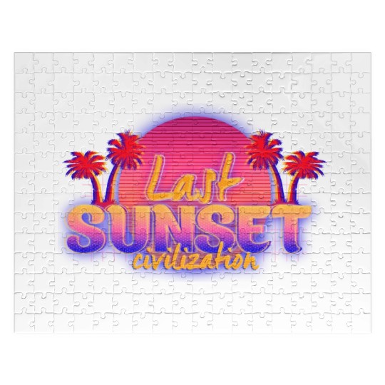 Synthwave/Retrowave/Vaporwave 80s - Sunset Jigsaw Puzzles