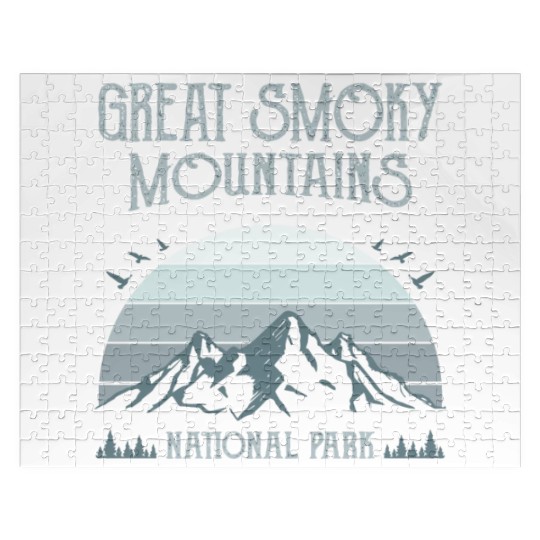 Great Smoky Mountains Vintage National Park Jigsaw Puzzles