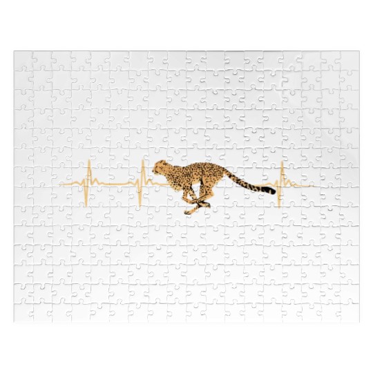 Cheetah Heartbeat Jigsaw Puzzles