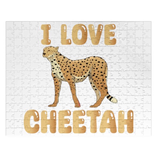 I Love Cheetah Jigsaw Puzzles