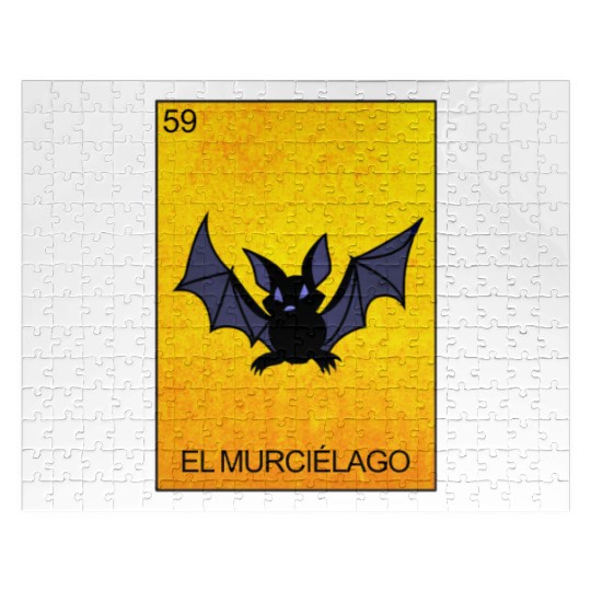 El Murcielago Bat Card Mexican Lottery Card Jigsaw Puzzles