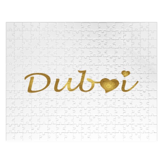 I Love Dubai Luxury Life My Golden Heart Is With D Jigsaw Puzzles