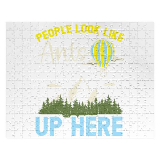People Look Like Ants Up Here Hot Air Balloon Ride Jigsaw Puzzles