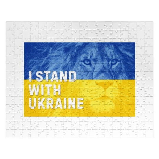 Ukraine Independence Day. I Stand with Ukraine Jigsaw Puzzles