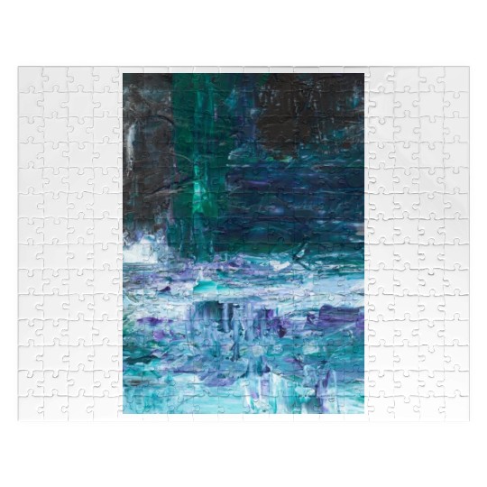 Abstract Grunge Brushstrokes Painting Jigsaw Puzzles