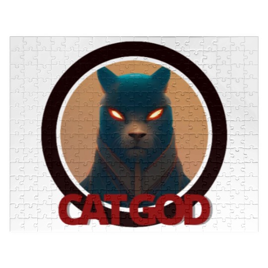 Samurai Cat God Jigsaw Puzzles