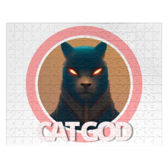 Samurai Cat God Jigsaw Puzzles