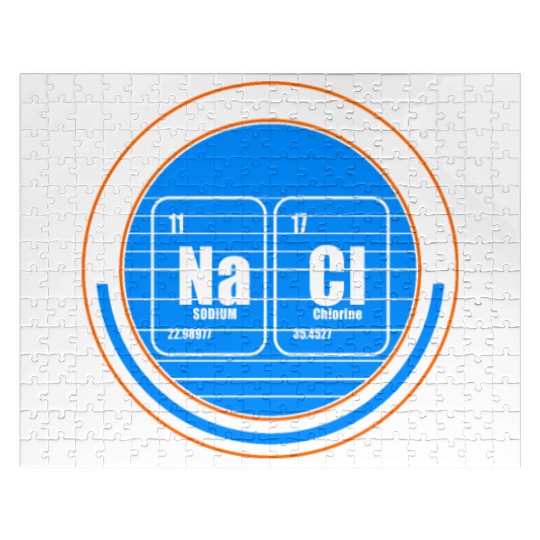 Chemical Element Na Cl Jigsaw Puzzles, Don't Be So Salty