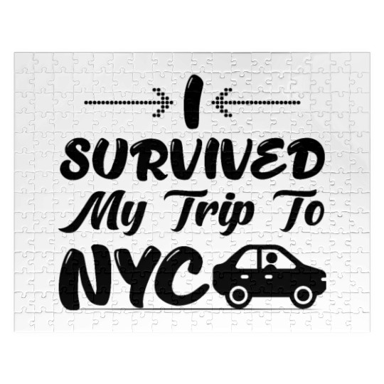 I Survived My Trip To NYC Jigsaw Puzzles Design