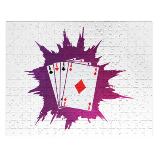 Poker or Skat Card Game Texas Holdem Jigsaw Puzzles