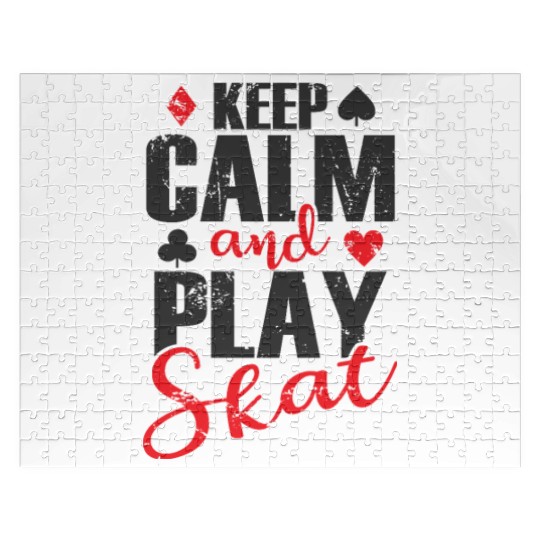 Keep Calm and play Skat Card Game Irritate Jigsaw Puzzles
