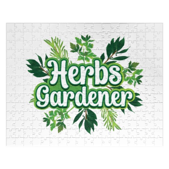Herbs Gardener Gardening Herbalist Herb Herbalism Jigsaw Puzzles