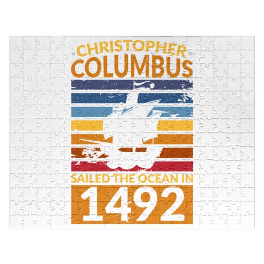 Columbus Day Navigator Ship Christopher Columbus Jigsaw Puzzles