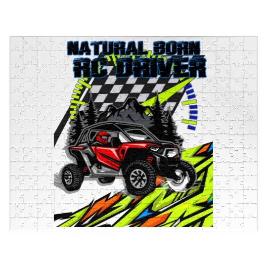 Natural Born RC car Driver Racer Remote Controlled Jigsaw Puzzles