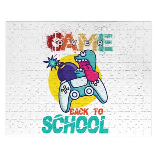 Back to School Funny Game Over Teacher Student Jigsaw Puzzles
