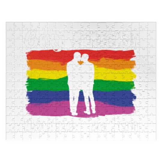 Gay LGBTQ Atheist Atheism Anti Religion Securalism Jigsaw Puzzles