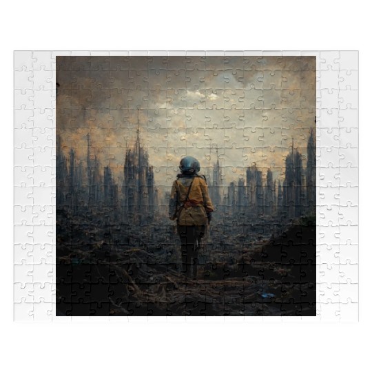 Apocalypse end of the wolrd painting Jigsaw Puzzles