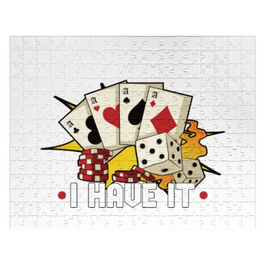 Poker Casino Poker Player Gambling Roulette Gift Jigsaw Puzzles