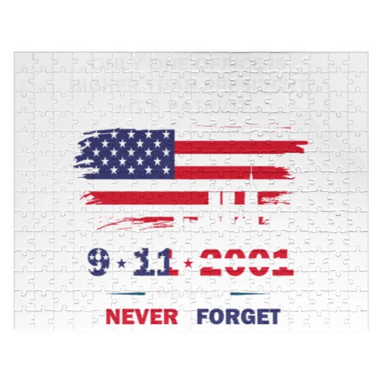 We will never forget the Patriot Day 911 Jigsaw Puzzles