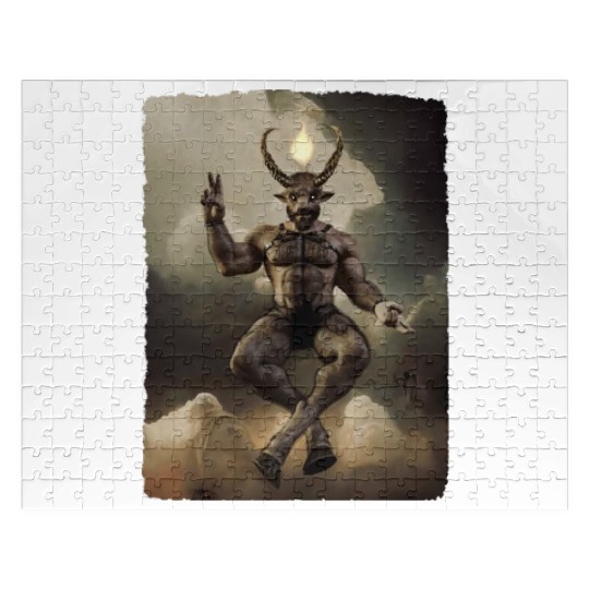 Daddy Baphomet dark PG Jigsaw Puzzles