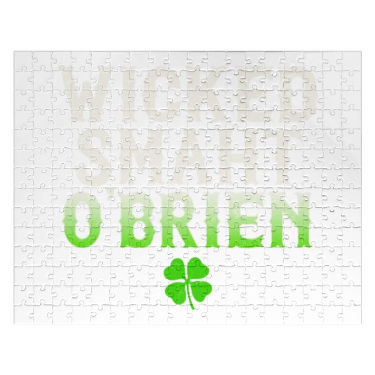 Wicked Smaht O'Brien Clan Boston Irish Slang Jigsaw Puzzles