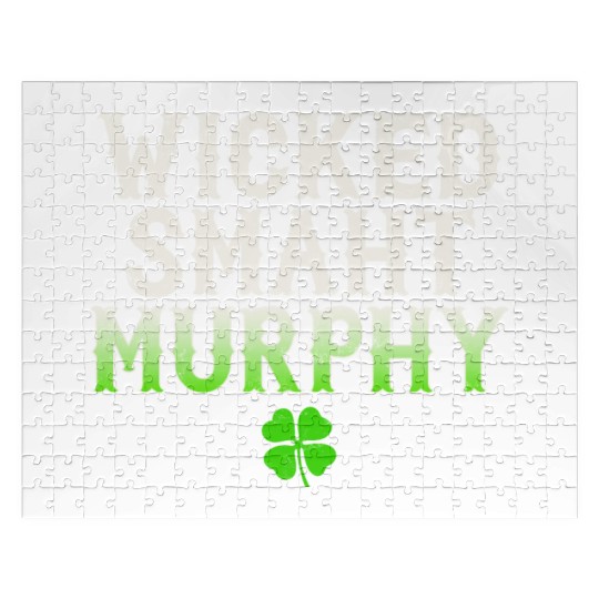 Wicked Smaht Murphy Clan Boston Irish Slang Jigsaw Puzzles