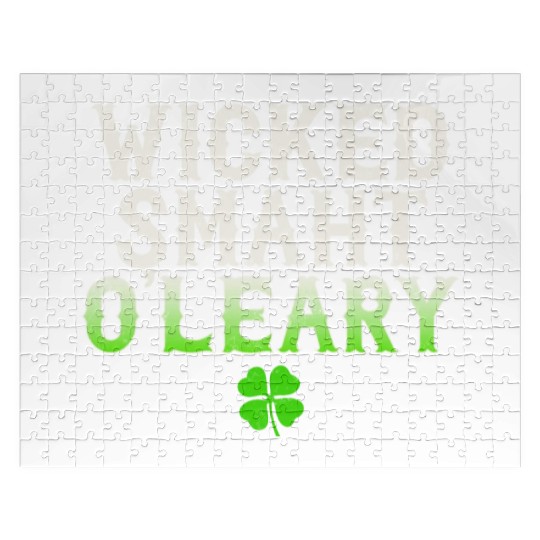 Wicked Smaht O'Leary Clan Boston Irish Slang Jigsaw Puzzles