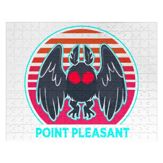 Cryptozoology Folklore Mothman Point Pleasant Jigsaw Puzzles