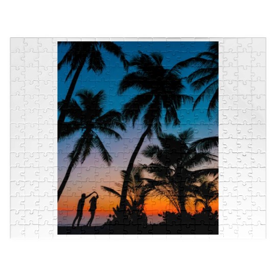 SWEETNESS OF DANCE -SUNSET IMAGE. Jigsaw Puzzles