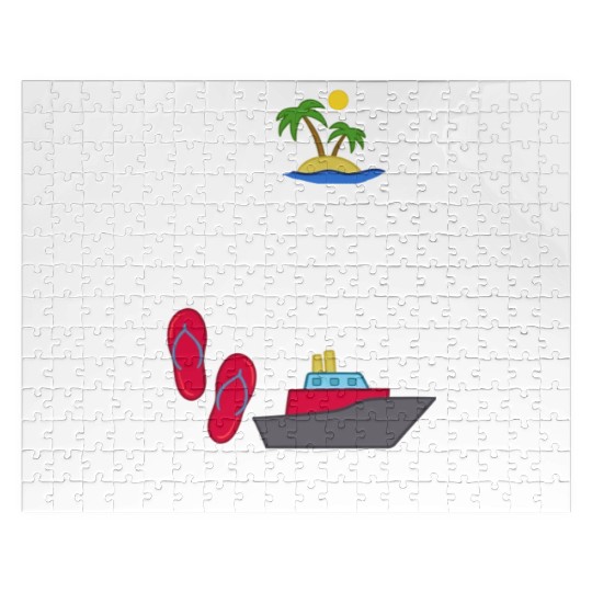 Cruise Ship Vacation Trip Party Sailing Boating Jigsaw Puzzles