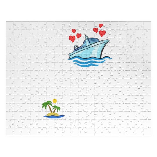 Cruise Ship Vacation Trip Party Sailing Boating Jigsaw Puzzles