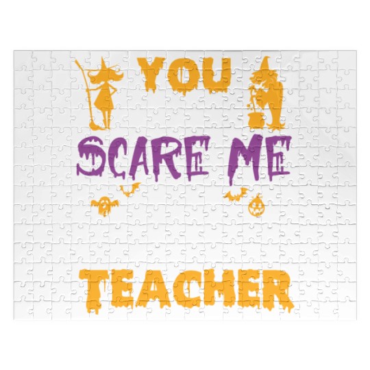 you can't scare me i'm a History teacher halloween Jigsaw Puzzles