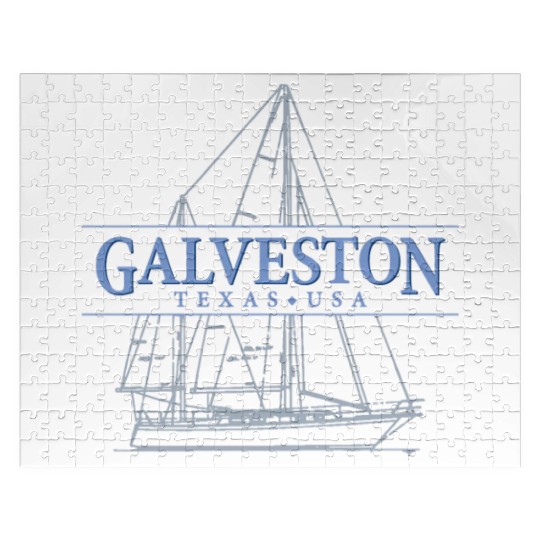 Galveston Texas Sailing Souvenir Jigsaw Puzzles