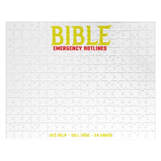 Bible Emergency Hotline Number Jesus Christian Jigsaw Puzzles