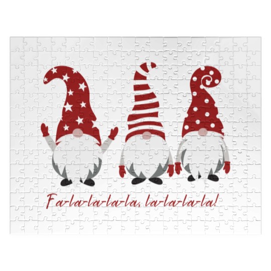 Three Christmas Dwarfs - Fa la la la la la la la Jigsaw Puzzles