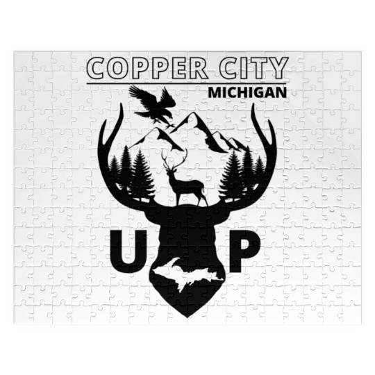 Copper City Michigan Upper Peninsula Jigsaw Puzzles