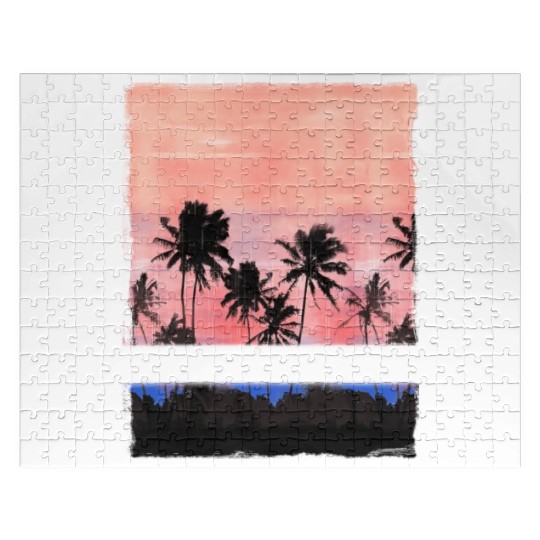 Bahamas Caribbean Vacation Souvenir Palm Tree Jigsaw Puzzles