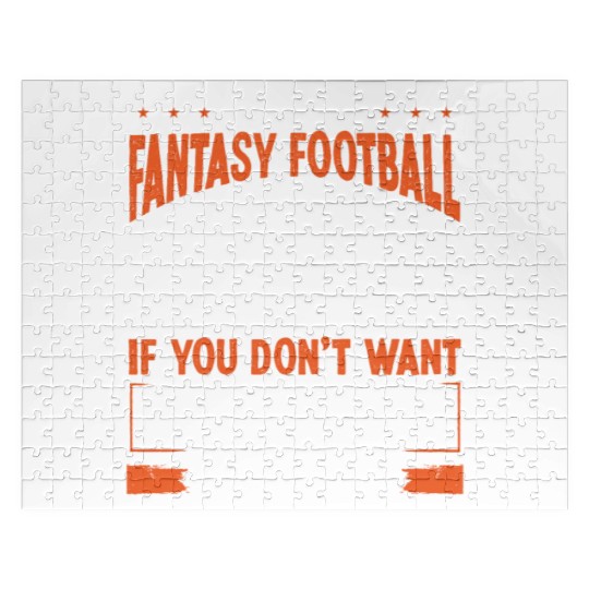 Fantasy Football Player Winner Team Trophy Jigsaw Puzzles