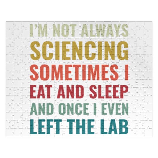 Science Chemist Funny Scientist Laboratory Jigsaw Puzzles