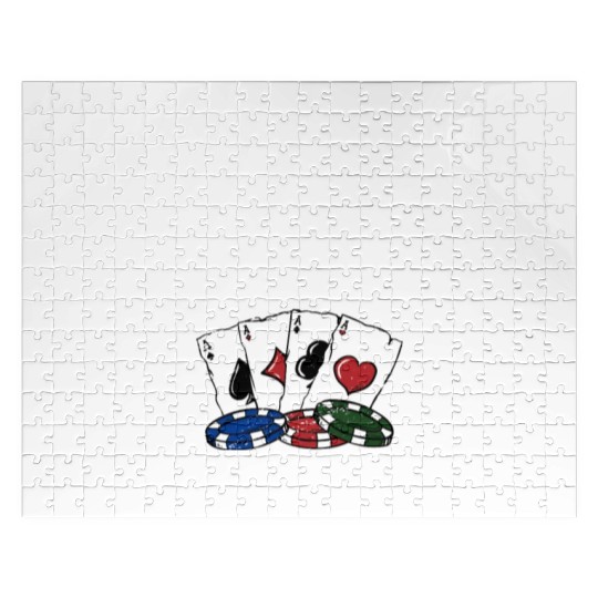 First I Poker then I Poke Her Poker Player Couples Jigsaw Puzzles