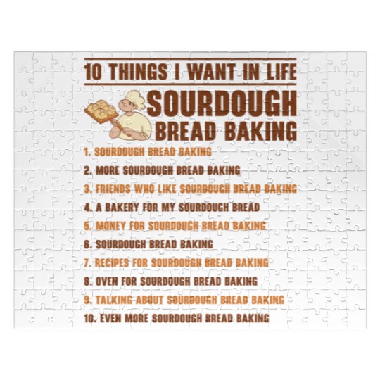 Sourdough Bread Baking Foodie Baker Cooking Jigsaw Puzzles
