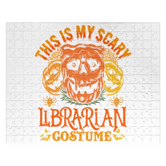 This Is My Scary Librarian Costume Funny Halloween Jigsaw Puzzles