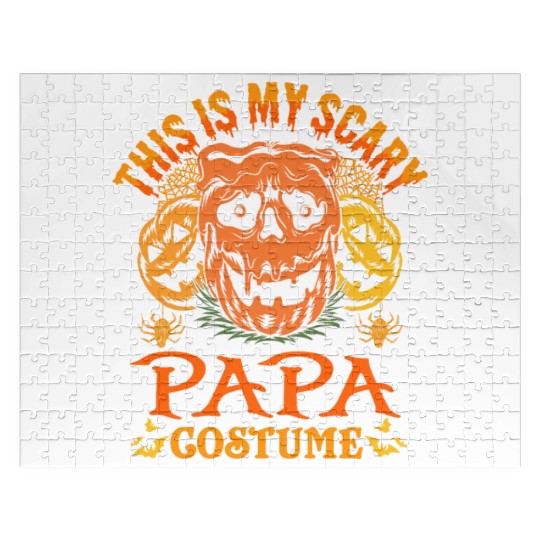 This Is My Scary Papa Costume Funny Dad Halloween Jigsaw Puzzles