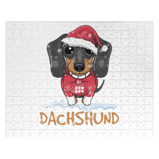Dachshund Through The Snow Jigsaw Puzzles